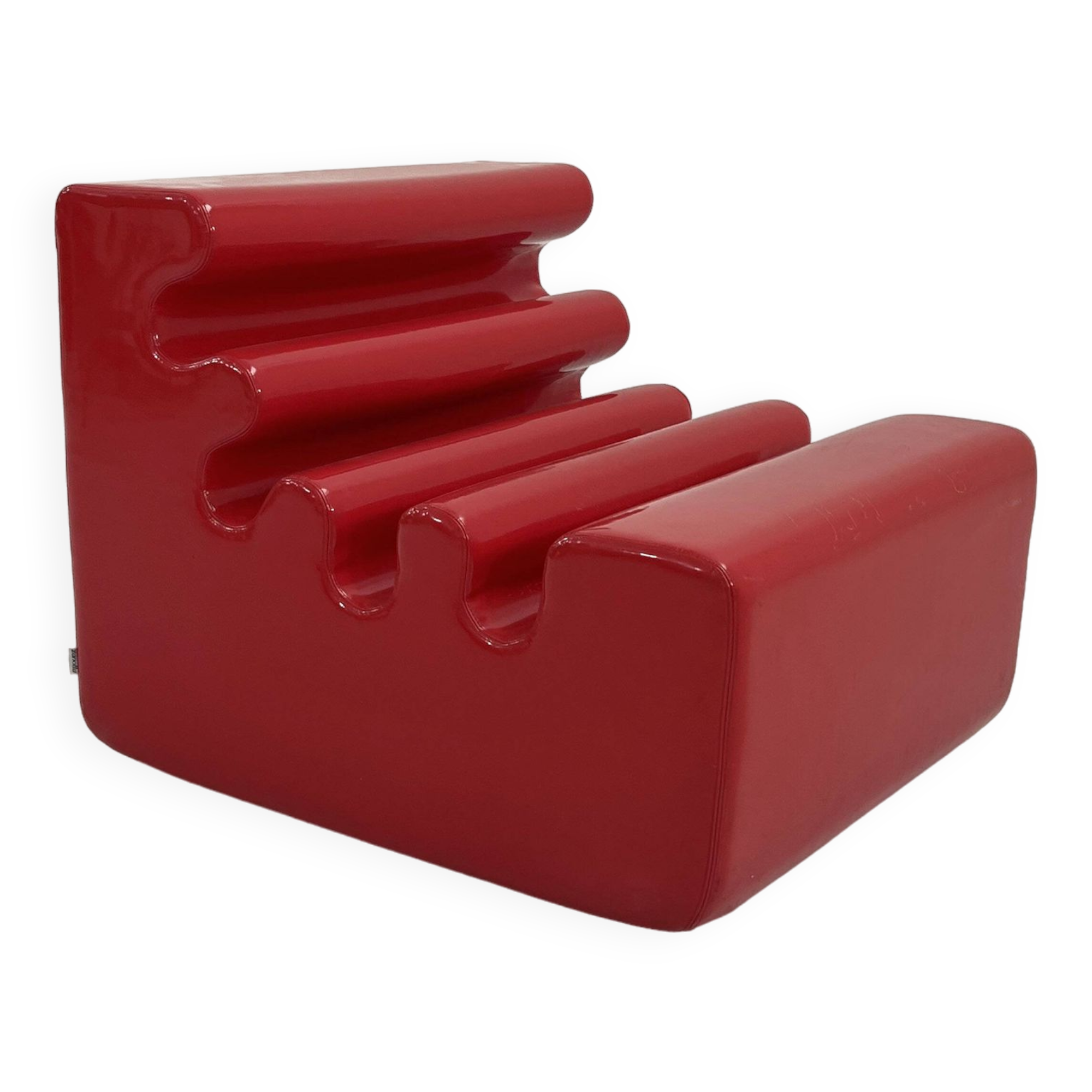 Red Karelia Armchair by Liisi Beckmann for Zanotta, 1970