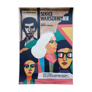 Affiche polonaise originale Szkice