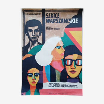 Szkice warszawskie Warsaw sketch shows Polish originale1969