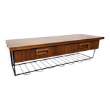 Console table, TEAK shelf, 1960s.