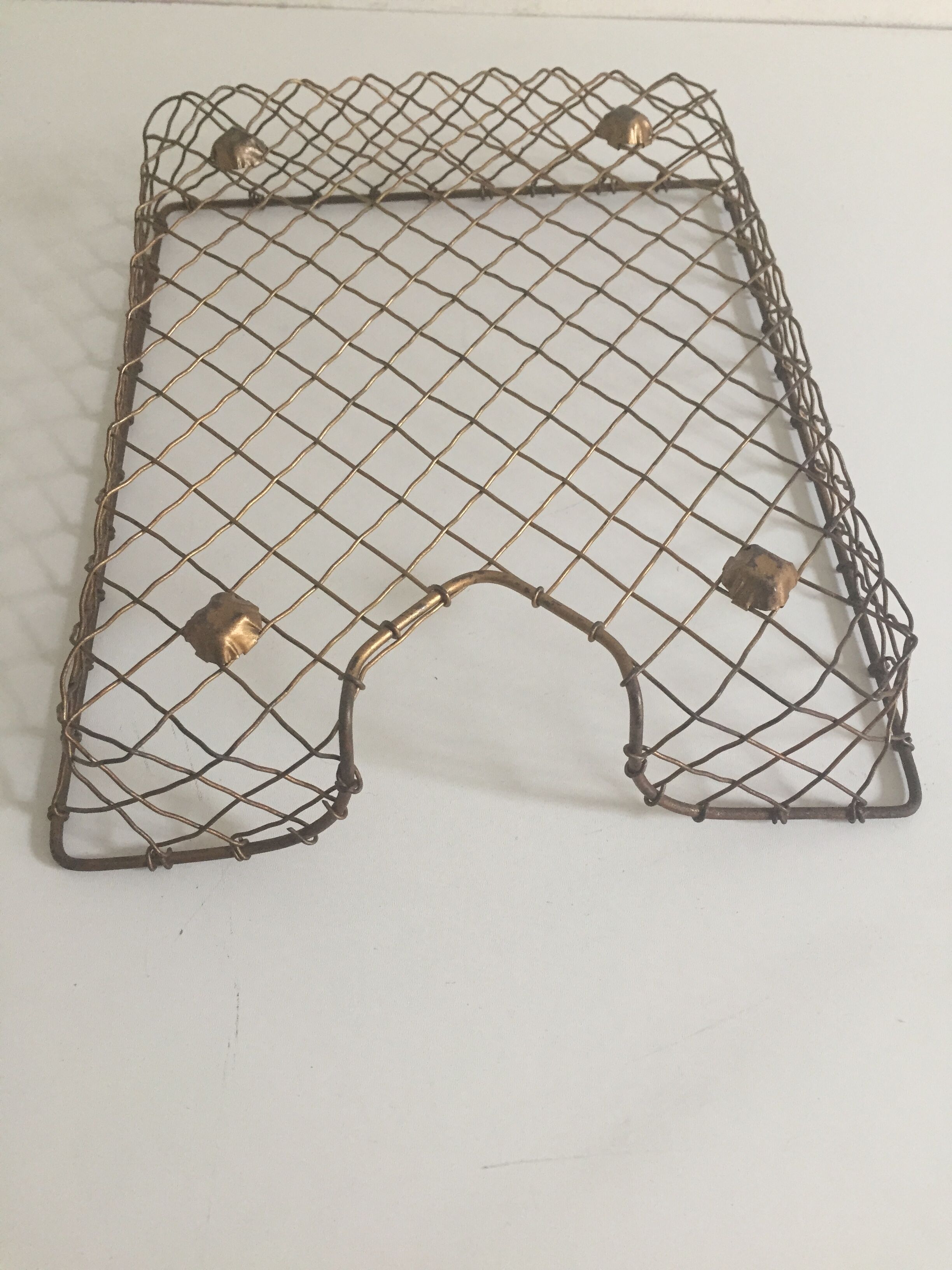 Brass letter tray