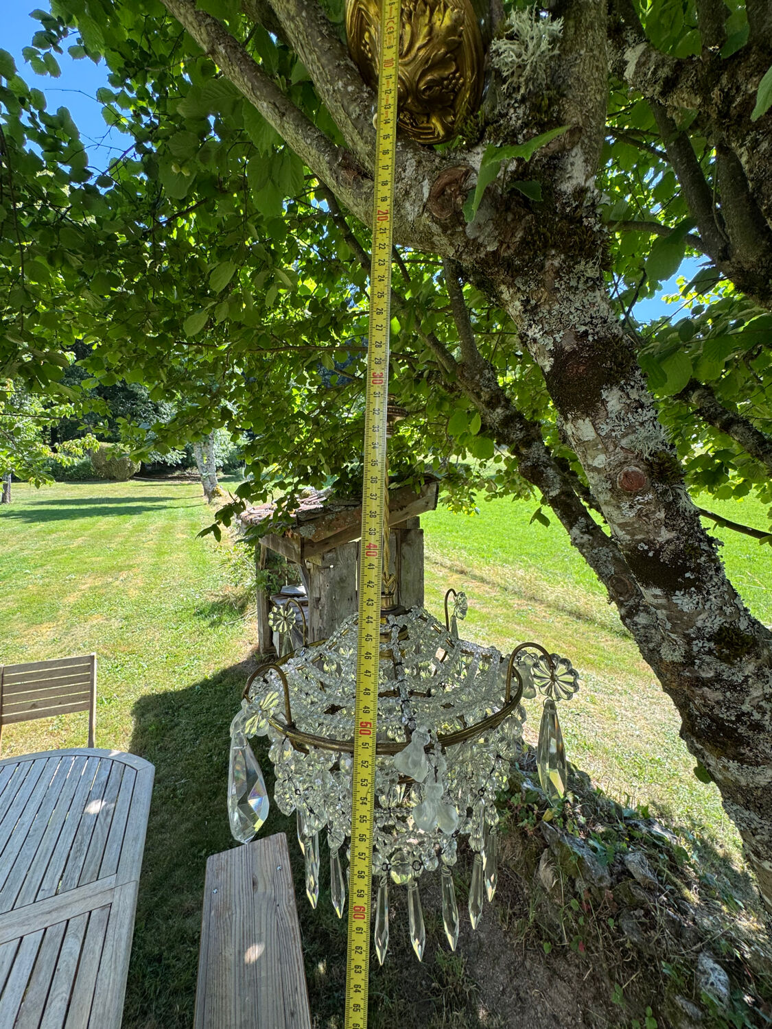 Antique chandelier from the 1930s