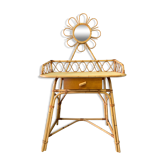 Rattan hairdresser and vintage wicker