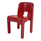 Red Universale chair model 4867 by Joe Colombo for Kartell, 1970