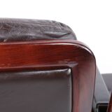 Pair of leather visitor armchairs by Eugen Schmidt