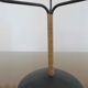 Scandinavian candle holder Laurids Lonborg in metal and rattan 50s 60s