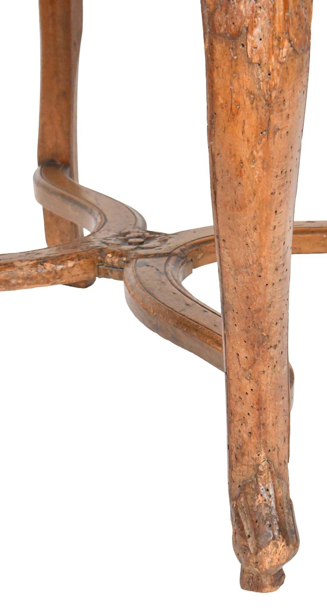 4 caned chairs from the Louis XV period stamped by Charles Delenoncourt.