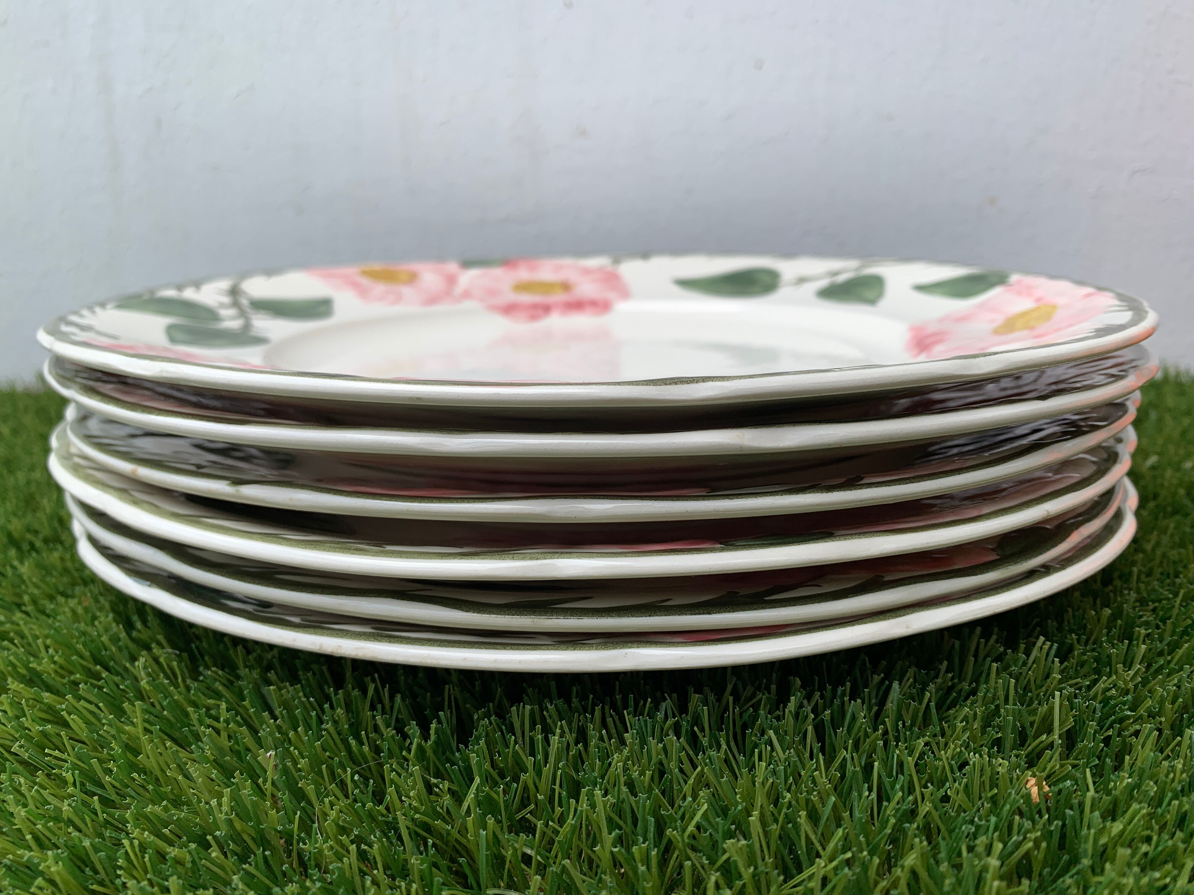 6 flat plates Villeroy and Boch, Wild-Rose model