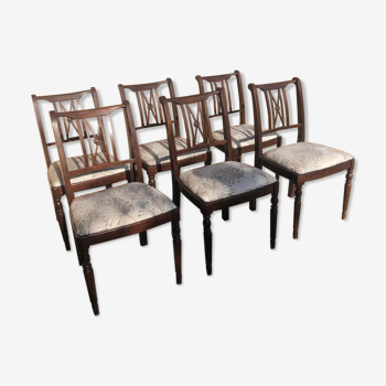 Lot de 6 chaises style anglais