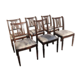 Set of 6 English style chairs