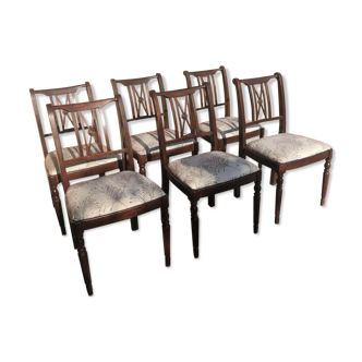 Set of 6 English style chairs