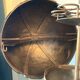 Atypical industrial furniture riveted sphere