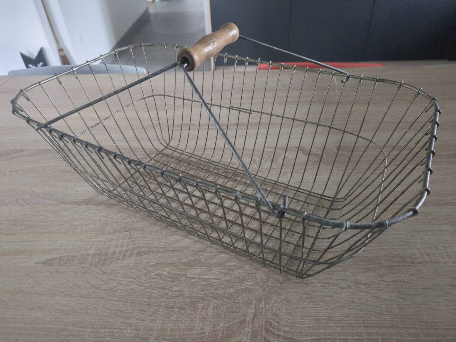 Vintage metal basket