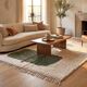 Handmade traditional authentic pure wool rug 2/3 m