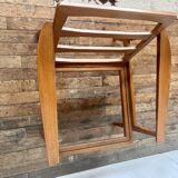 Danish armchair / Scandinavian design / Retro jungle pattern