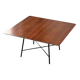 Table basse en bois et métal/laiton par Ico Parisi pour Cassina 1957