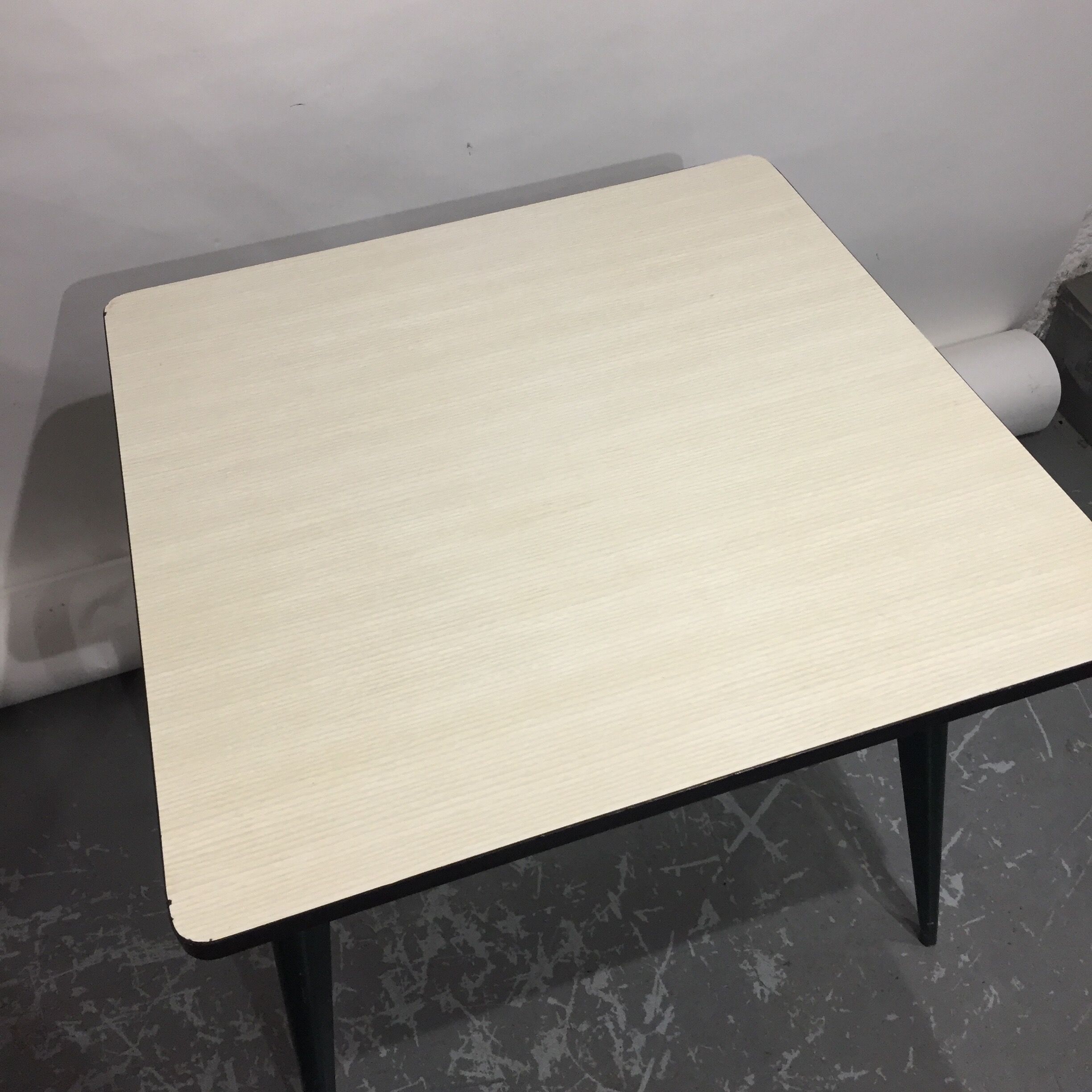 Tolix table in formica