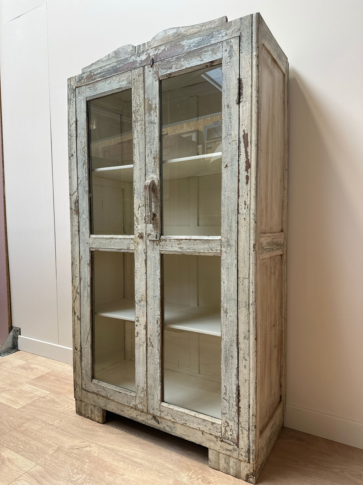 Antique glass cabinet