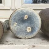 Vintage sandstone vase trio