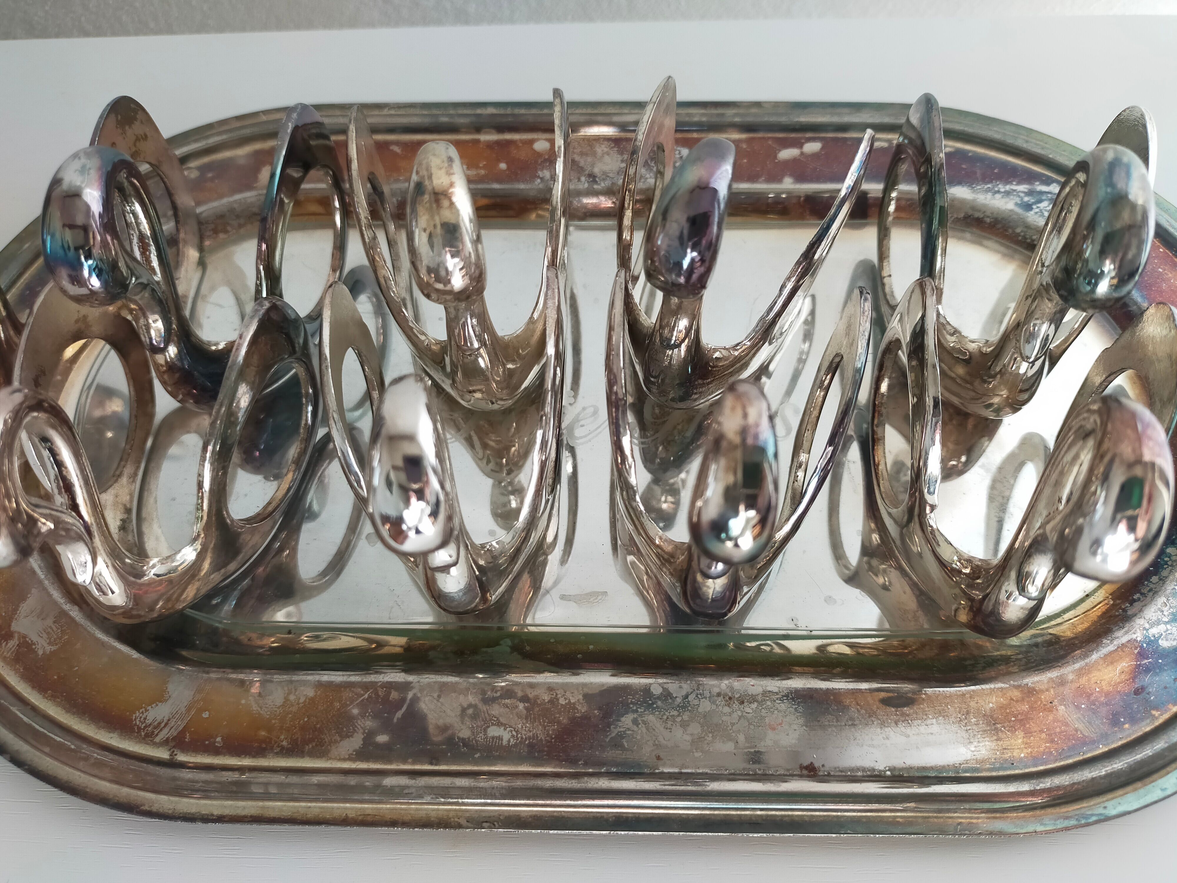 Silver metal foie gras set
