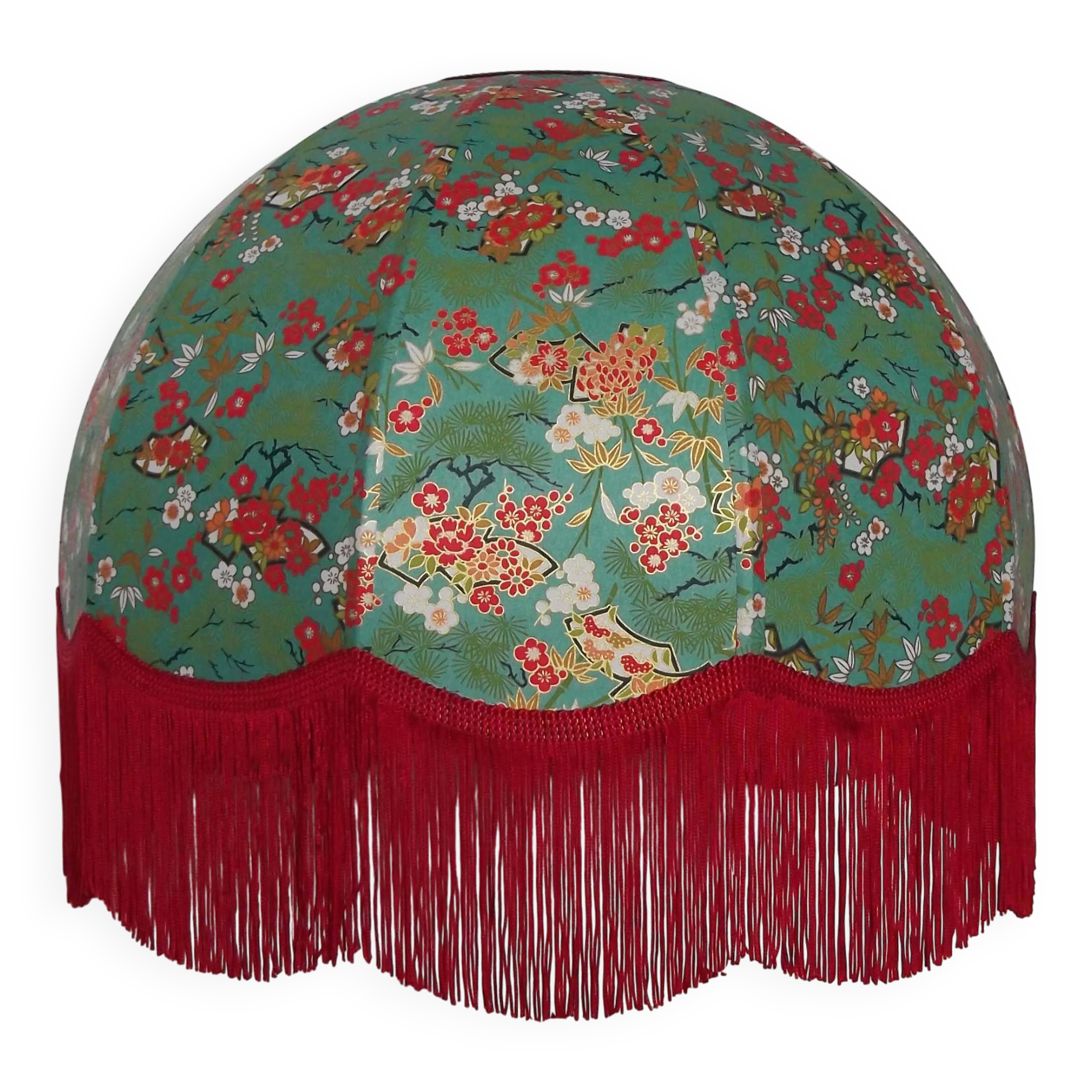 "Ania" retro fringed lampshade.
