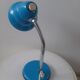 Vintage blue metal table lamp