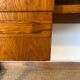 Vintage desk sled legs oak veneer