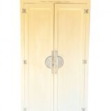 Grande armoire de rangement vintage en bois, années 40-50 – style campagne