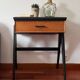 Vintage Sewing Machine Furniture Small Console Desk