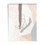 Illustration Brown girl