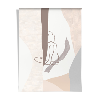 Illustration Brown girl