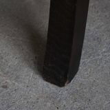 Hand-carved oak and velvet armchair, Danish furniture maker, Art Nouveau, 1939