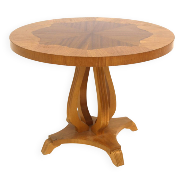 Table basse en orme, Swedish Moedern, Suède, 1940