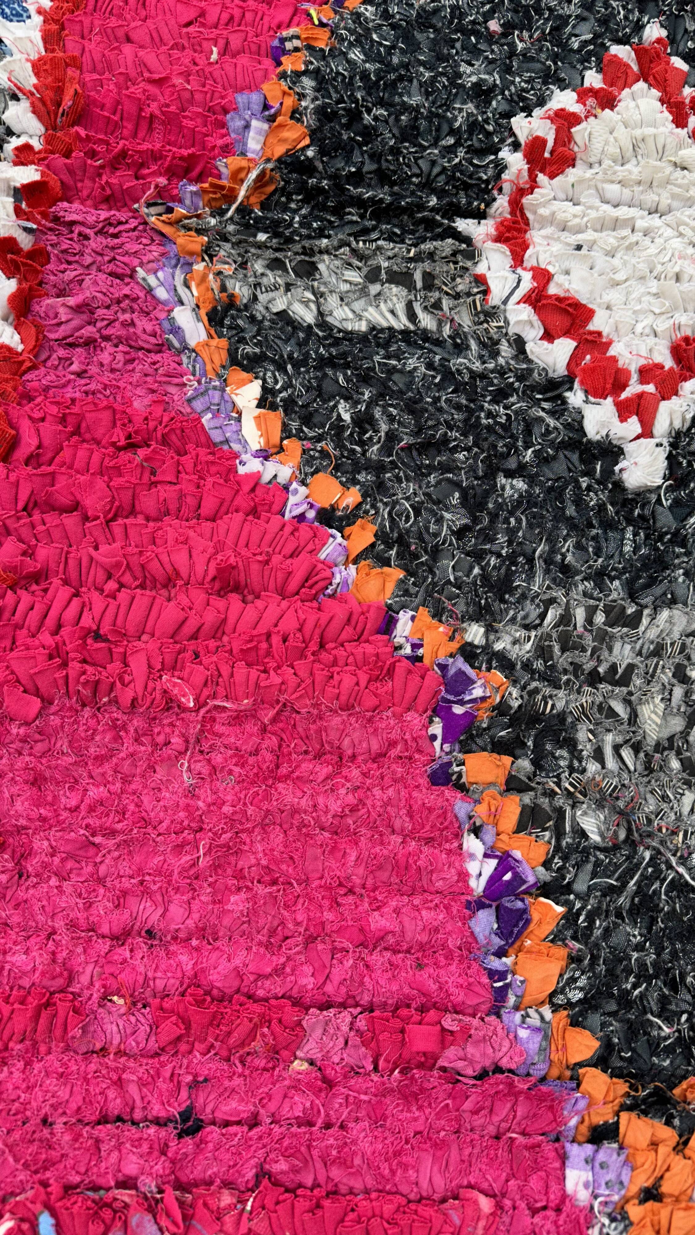 Pink Boucherouite carpet - 109 x 170 cm