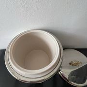 Vintage Gucci champagne bucket in silver-plated metal in Hollywood Regency style.