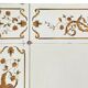 Brasserie mirror in glass with eglomisé decoration "The Paradise Birds"