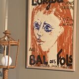Affiche ancienne lithograhie Bernard Lorjou