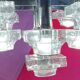 Italian design chandelier bubble glass 9 arms 1970
