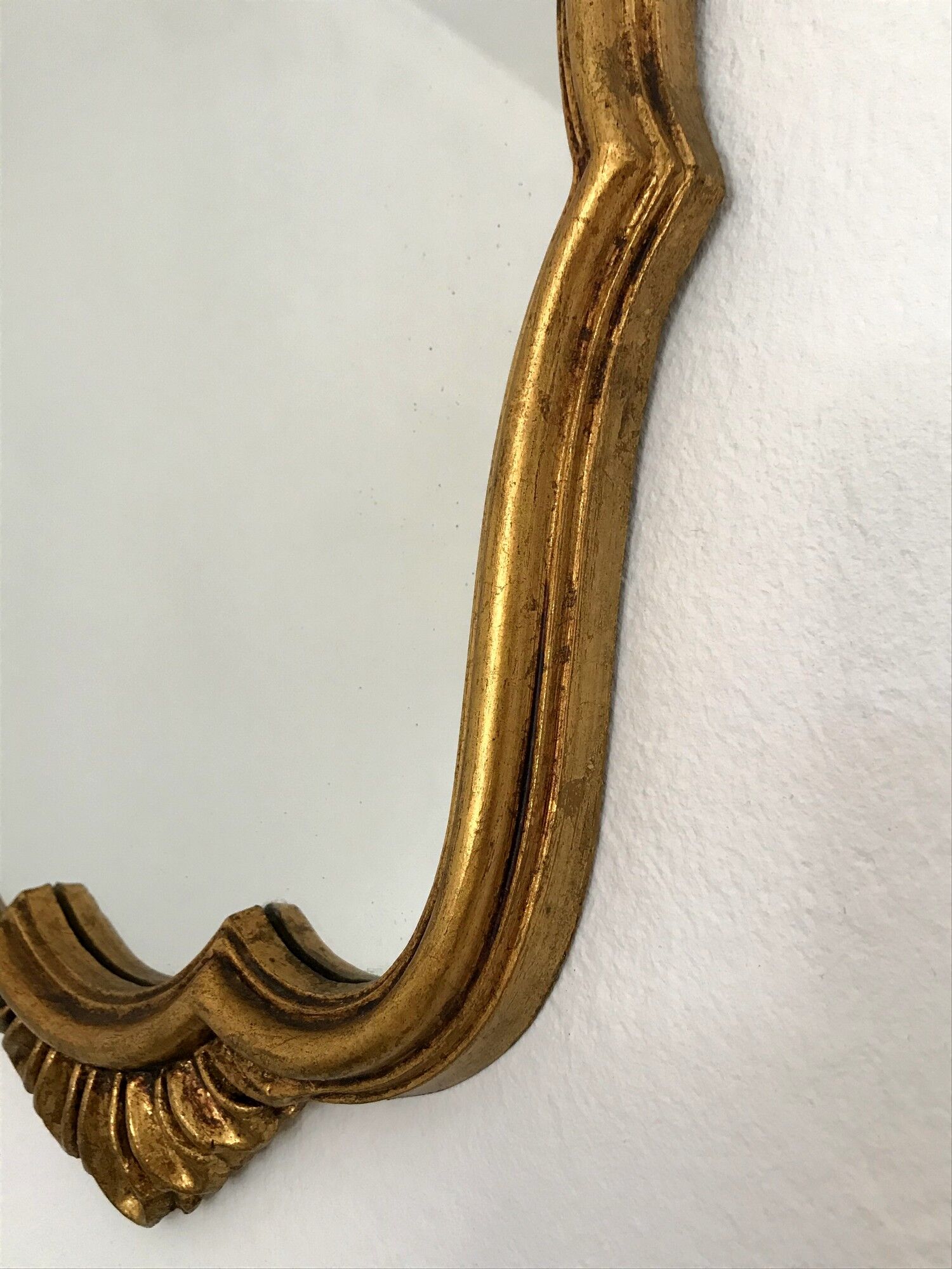 Vintage gilded wood mirror