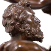 Adrien-Etienne Gaudez (1845-1902) bronze 'La Fortune récompense le travail'