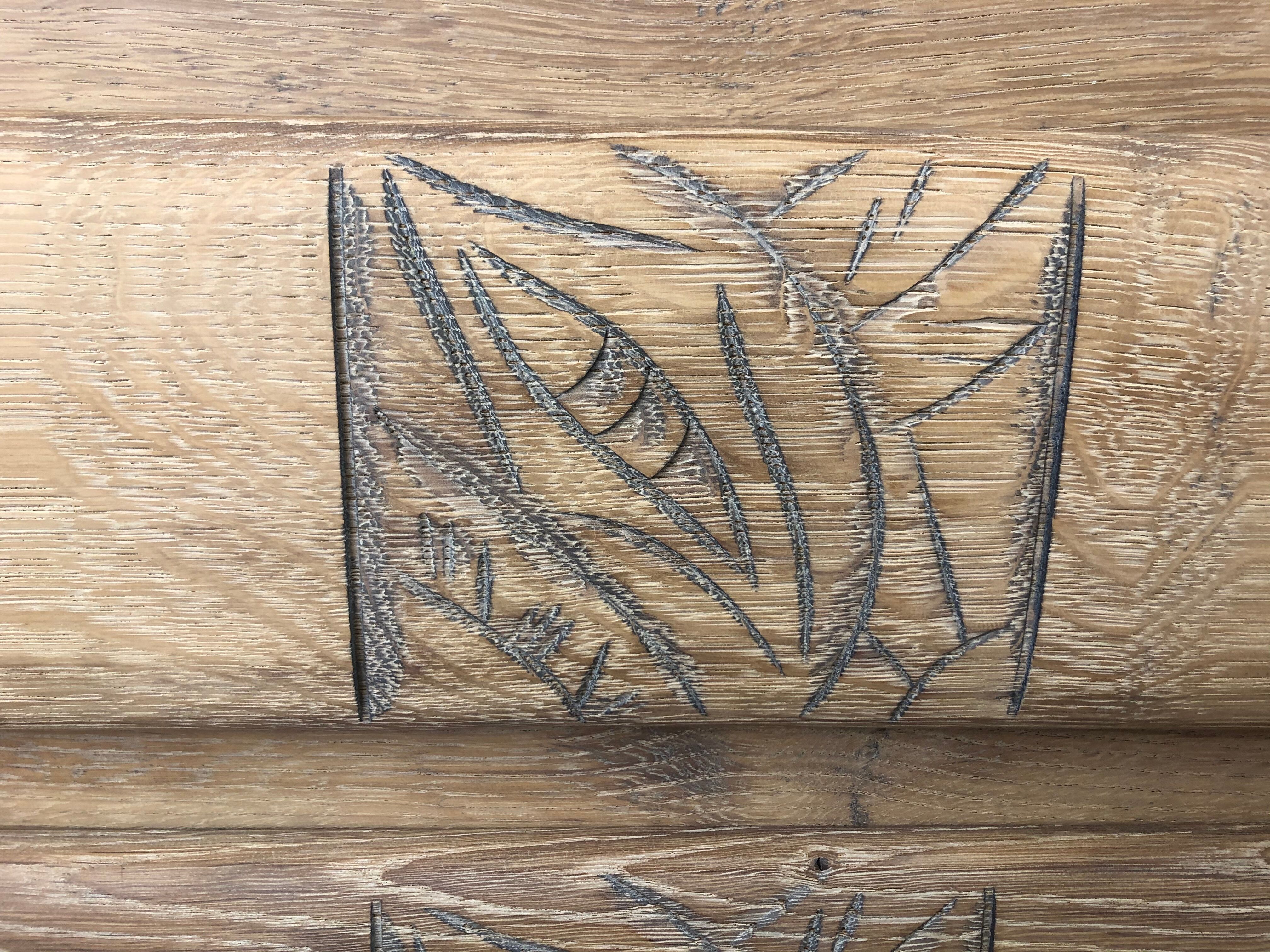 Art deco chest of drawers feet moustache restyled