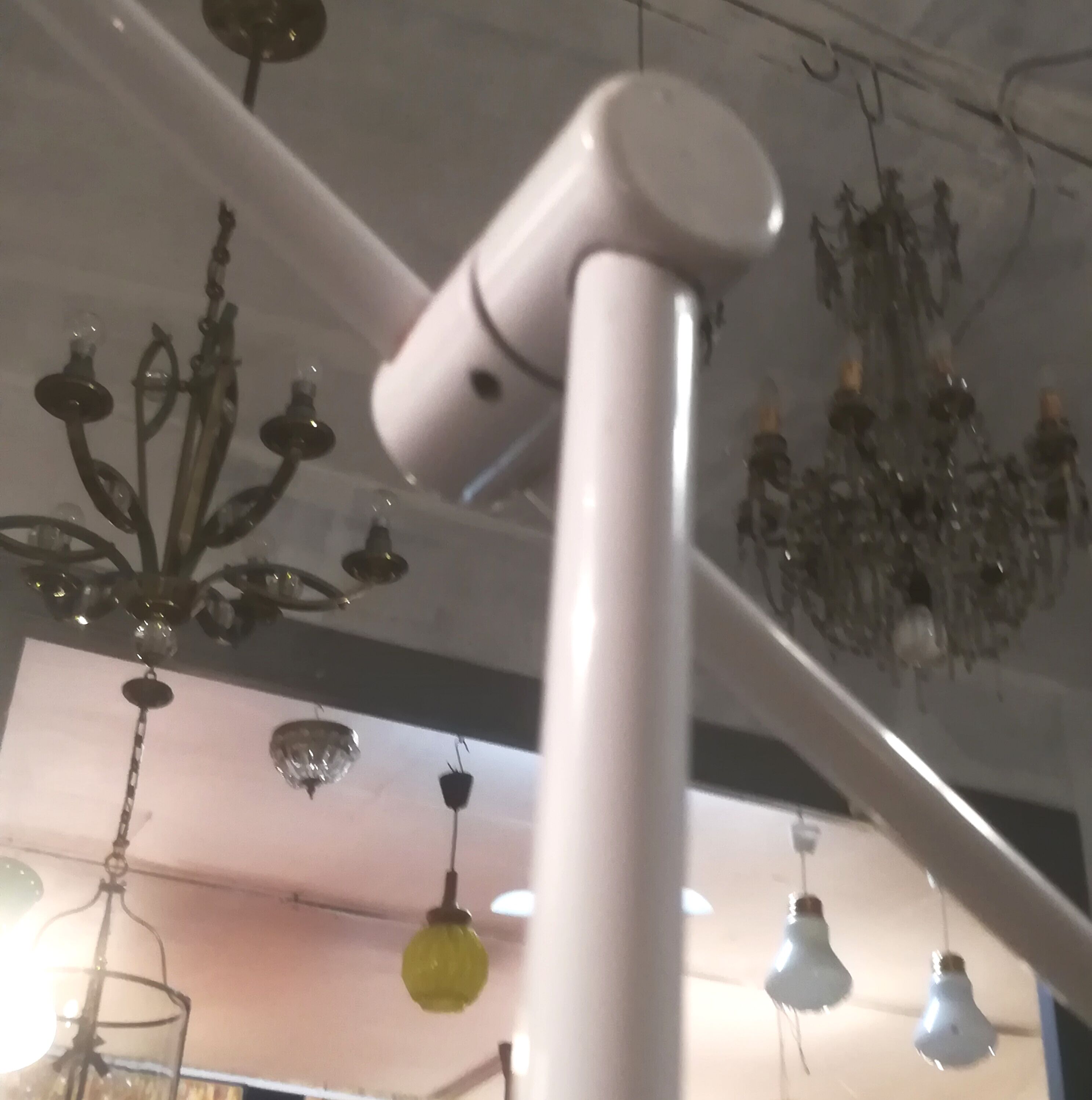 Gammalux articulated floor lamp in lacquered metal