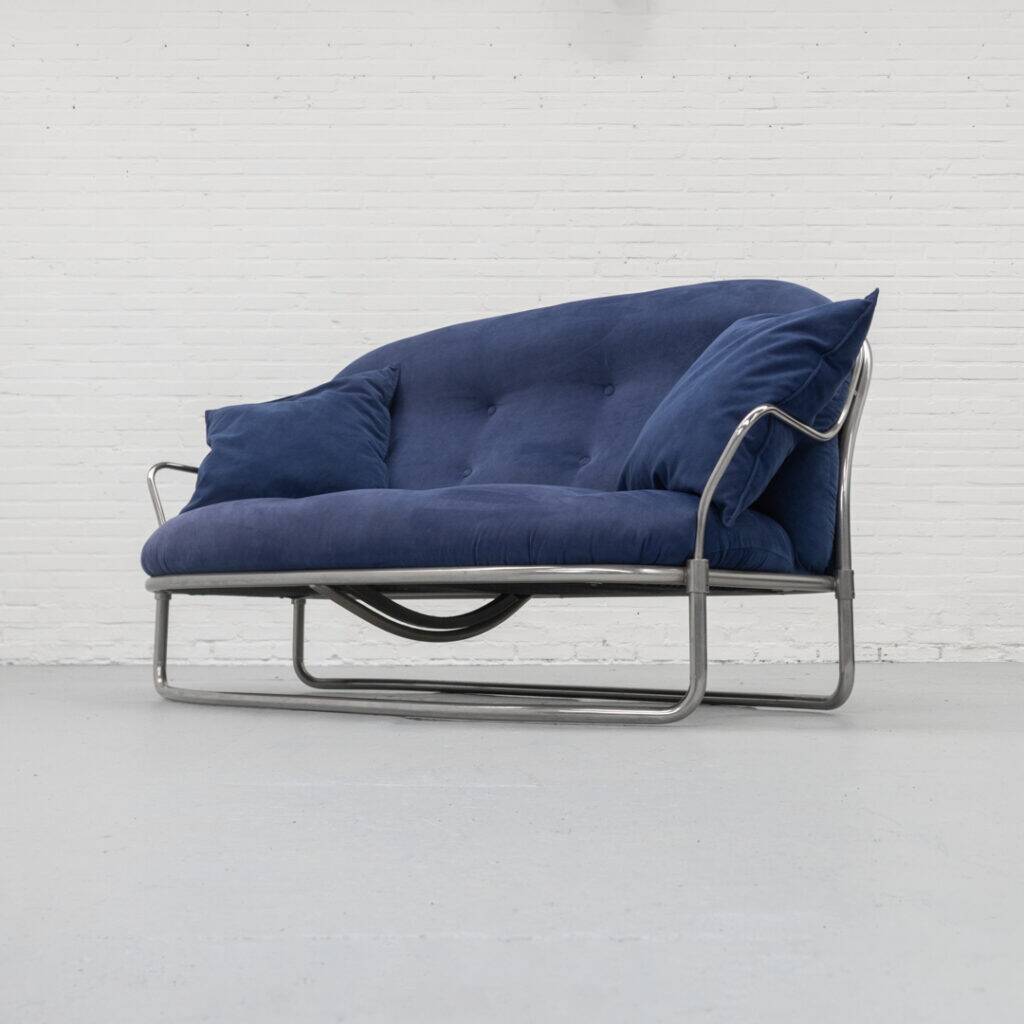 Two-seater sofa by Carlo Di Carli for Cinova Italy 1960s