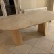 Travertine table