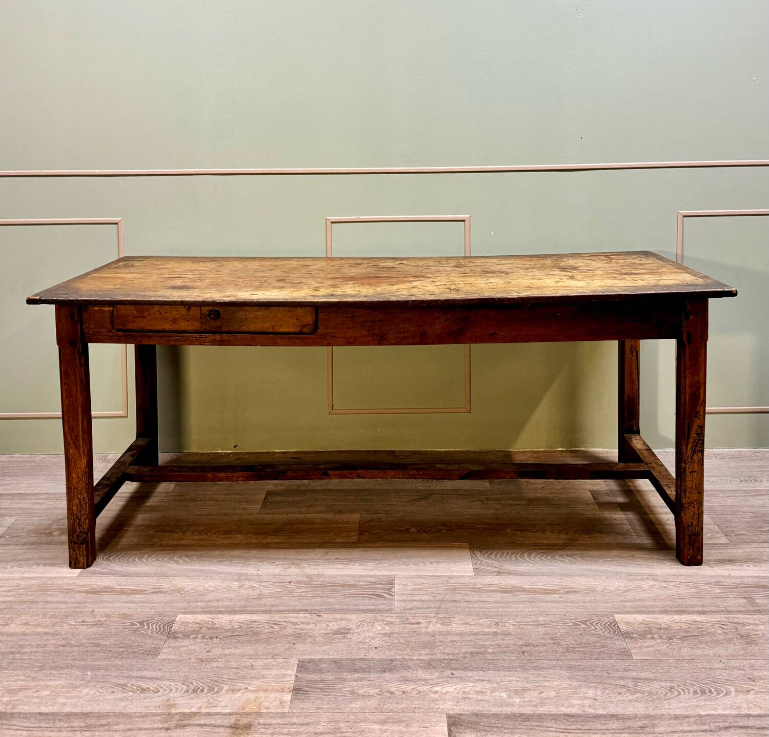 Farm Table In Natural Wood From The 18th Century