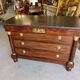 Empire dresser 4 drawers in mahogany and bronze