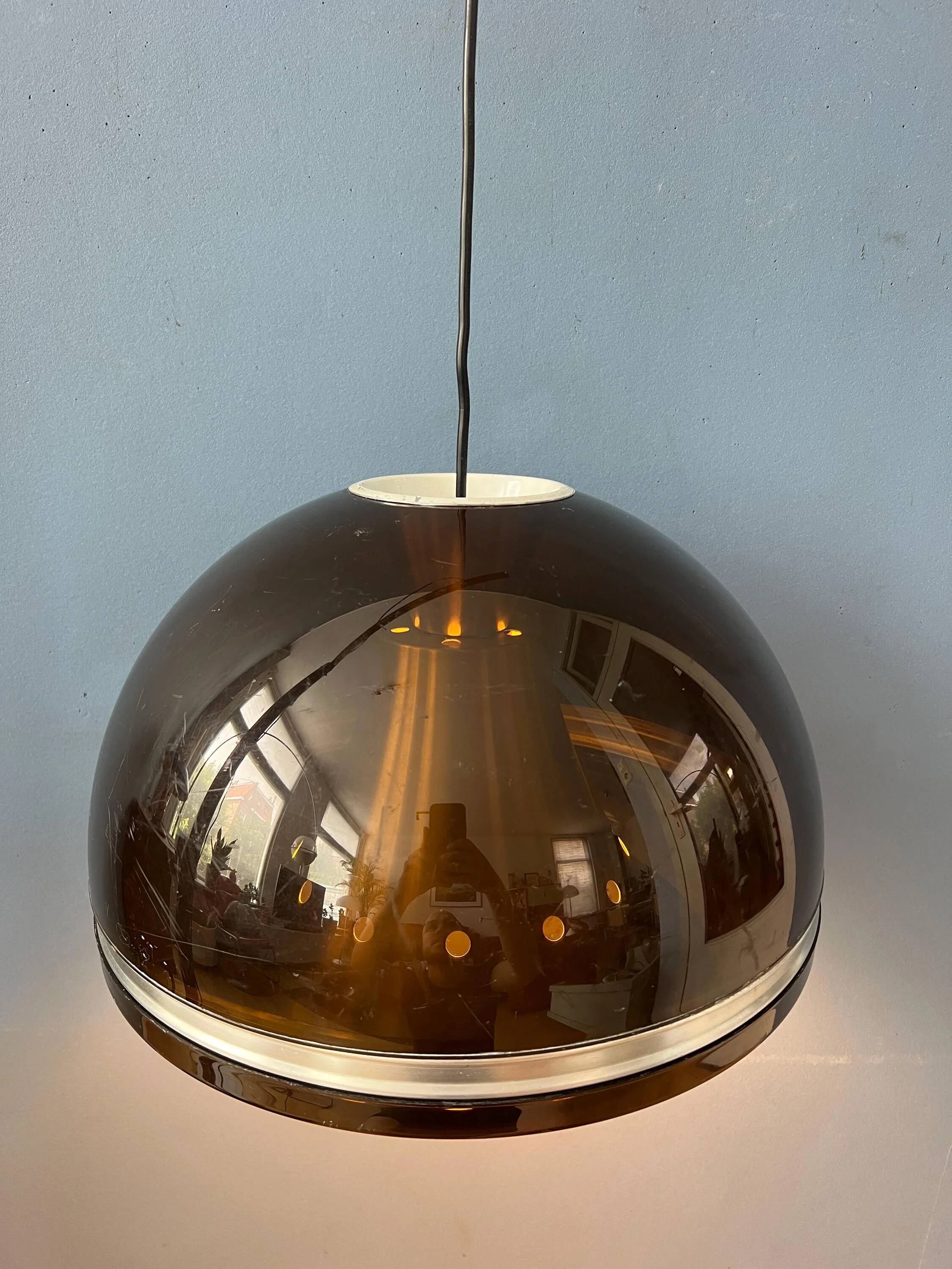 Grande suspension "Dome" Space Age "Flying Saucer" par Dijkstra