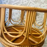 Round rattan table