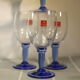 Blue-footed glasses "Made in Italy" Bormiolli Rocco