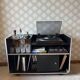 Meuble rangements vinyle et bar vintage